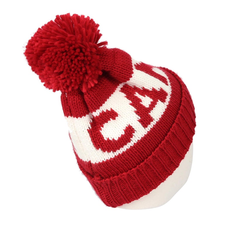 WITHMOONS Canada Beanie Hat Toque Winter Pom Knit Beanies for Men Women JZP0027 (Red) - Image 4